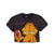 Front - Garfield Girls Crop T-Shirt
