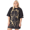 Front - Garfield Womens/Ladies Oversized T-Shirt Dress