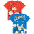 Front - Sonic The Hedgehog Childrens/Kids Character T-Shirt (Pack of 2)
