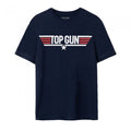 Front - Top Gun Mens Maverick Logo Back Print T-Shirt