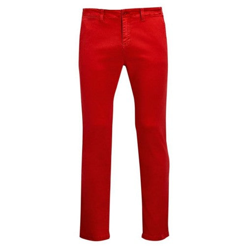 Front - SOLS Mens Jules Chino Trousers
