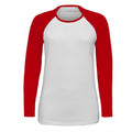 Front - SOLS Womens/Ladies Milky Contrast Long Sleeve T-Shirt