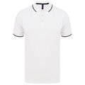Front - Henbury Mens HiCool Tipped Polo Shirt