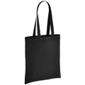 Charcoal - Front - Brand Lab Cotton Long Handle Shopper Bag