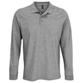 Front - SOLS Unisex Adult Prime Pique Long-Sleeved Polo Shirt