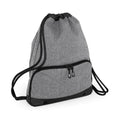 Black-Graphite - Front - Bagbase Athleisure Drawstring Bag