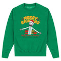 Front - Rick And Morty Unisex Adult Happy Human Holidays Sweatshirt