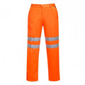 Front - Portwest Mens Polycotton Hi-Vis Safety Work Trousers