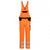 Front - Portwest Mens PW2 Hi-Vis Safety Bib And Brace Overall