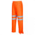 Front - Portwest Mens Waterproof Safety Traffic Trousers
