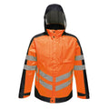 Front - Regatta Mens Hi-Vis Waterproof Insulated Reflective Jacket