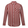 Front - Regatta Mens Classic Checked Long-Sleeved Casual Shirt