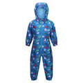 Front - Regatta Childrens/Kids Pobble Peppa Pig Dinosaur Waterproof Puddle Suit