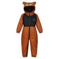 Front - Regatta Childrens/Kids Mudplay III Bear Waterproof Puddle Suit