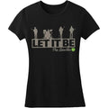 Front - The Beatles Womens/Ladies Rooftop T-Shirt