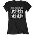 Front - The Beatles Womens/Ladies Hard Days Night Faces T-Shirt