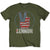 Front - John Lennon Unisex Adult Peace Symbol T-Shirt
