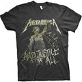 Front - Metallica Unisex Adult And Justice For All Vintage T-Shirt