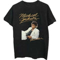 Black - Front - Michael Jackson Unisex Adult Thriller Suit T-Shirt