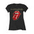 Front - The Rolling Stones Womens/Ladies Plastered Tongue Cotton T-Shirt