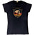 Front - Queens Of The Stone Age Womens/Ladies Skull Cotton T-Shirt