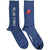Front - The Rolling Stones Unisex Adult Vertical Logo Socks