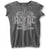 Front - AC/DC Womens/Ladies Black Ice Burnout T-Shirt