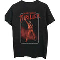 Black - Front - Michael Jackson Unisex Adult Thriller Suit Cotton T-Shirt
