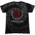 Front - Black Sabbath Unisex Adult Red Henry Tie Dye T-Shirt