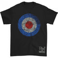 Front - The Who Unisex Adult Target Distressed Cotton T-Shirt