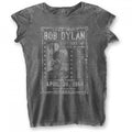 Front - Bob Dylan Womens/Ladies Curry Hicks Cage Burnout Cotton T-Shirt