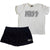 Front - Kiss Womens/Ladies Infill Logo Cotton Summer Short Pyjama Set