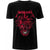 Front - Metallica Unisex Adult Heart Skull T-Shirt