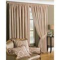 Front - Riva Home Salzburg Striped Pencil Pleat Curtains