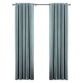 Front - Riva Home Atlantic Eyelet Ringtop Curtains