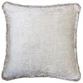 Front - Riva Home Astbury Fringed Square Cushion Cover