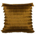 Front - Furn Flicker Tiered Fringe Cushion Cover