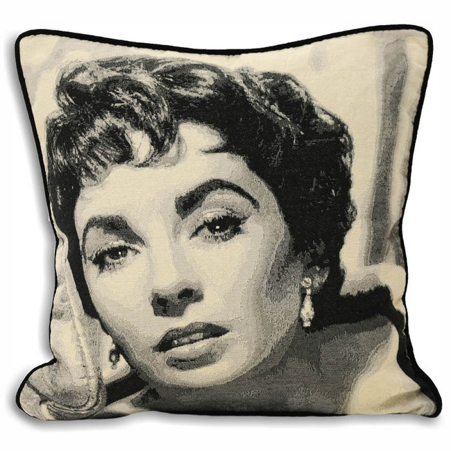 Front - Riva Home Hollywood Elizabeth Taylor Cushion Cover
