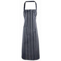 Front - Premier Ladies/Womens Stripe Apron / Workwear (Butchers Style)