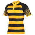 Front - KooGa Mens Touchline Hooped Match Rugby Shirt