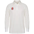 Front - Gray-Nicolls Childrens/Kids Matrix Long Sleeve Cricket Shirt