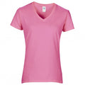 Front - Gildan Womens/Ladies Premium Cotton V-Neck T-Shirt