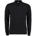 Front - Kustom Kit Mens Pique Long Sleeve Polo Shirt