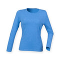 Front - Skinni Fit Womens/Ladies Feel Good Stretch Long Sleeve T-Shirt