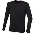 Front - Skinnifit Mens Feel Good Long Sleeved Stretch T-Shirt