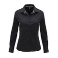 Front - Premier Womens/Ladies Long Sleeve Fitted Friday Shirt