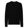 Front - Russell Collection Mens V-neck Knitted Cardigan