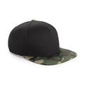 Front - Beechfield Camouflage Retro Snapback Cap (Pack of 2)