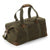 Front - Quadra Heritage Leather Accented Waxed Canvas Holdall