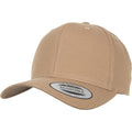 Front - Flexfit By Yupoong 6 Panel Curved Metal Snap Cap